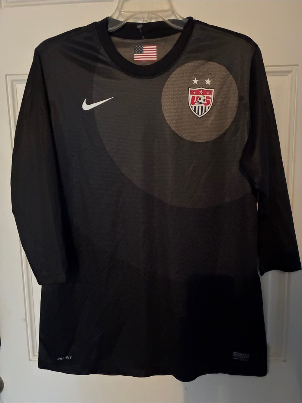 Nike Black US Soccer Long Sleeve Jersey